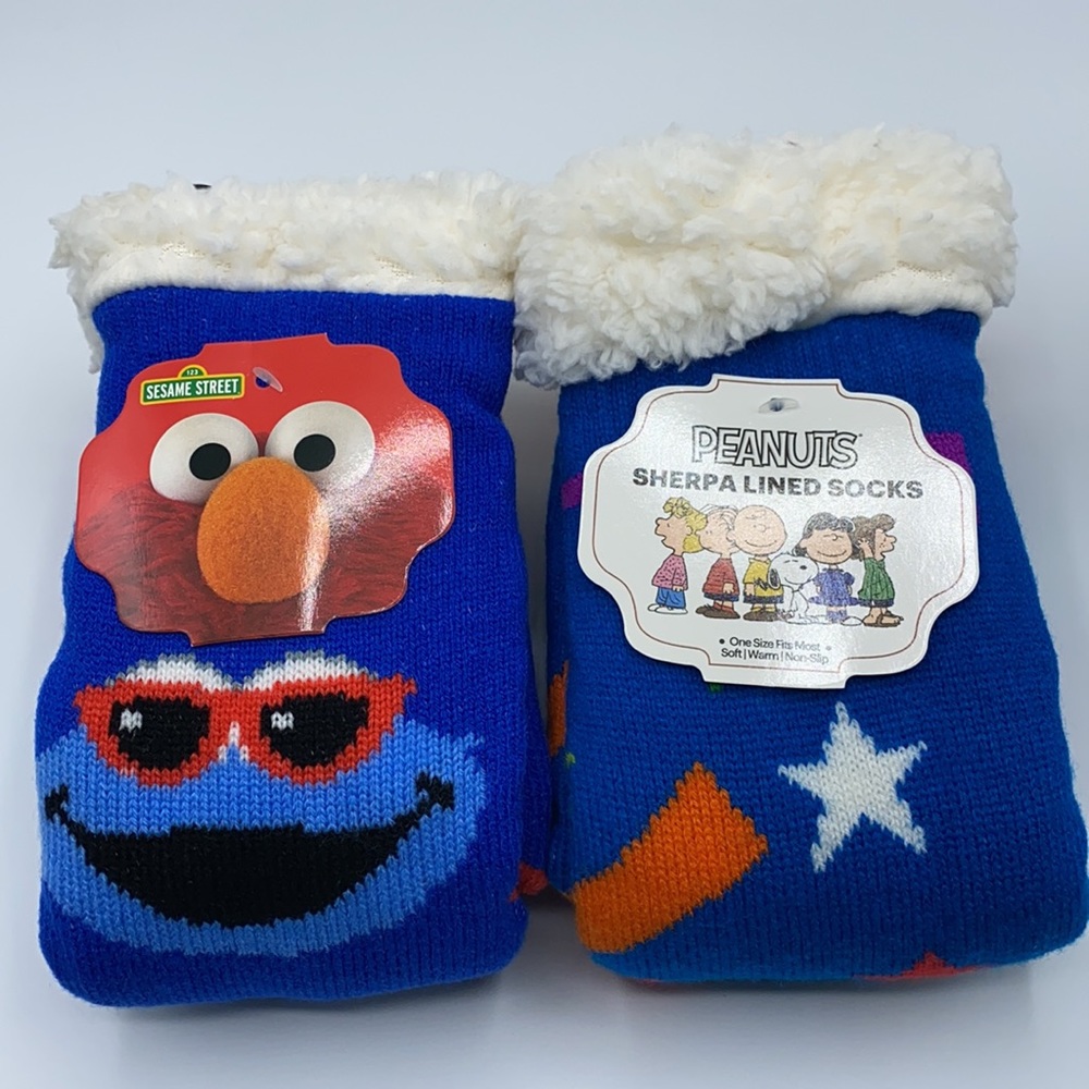 2 pairs of Character Sherpa Socks - Picture 2 of 2
